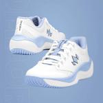 Diadem Court Flo Pickleball and Tennis Shoes | Ultra-Breathable, Lightweight Court Sneakers for Comfort & Performance, Non-Marking Outsole for Superior Traction, White & Sky, US 6 Men/US 7.5 Woman