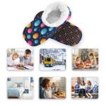 Boccsty Colorful Pickleball Balls Sports Boys Girls House Slippers Kids Toddler Home Shoes Winter Indoor Shoe S