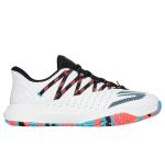 Skechers Women's Viper Court Rally Pickleball Sneaker, White/Pink/Light Blue, 7