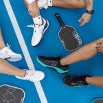 Diadem Court Flo Pickleball and Tennis Shoes | Ultra-Breathable, Lightweight Court Sneakers for Comfort & Performance, Non-Marking Outsole for Superior Traction, White & Sky, US 6 Men/US 7.5 Woman