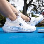 Diadem Court Flo Pickleball and Tennis Shoes | Ultra-Breathable, Lightweight Court Sneakers for Comfort & Performance, Non-Marking Outsole for Superior Traction, White & Sky, US 6 Men/US 7.5 Woman