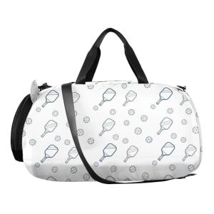 VIGTRO Pickleball Paddles Balls Kids Overnight Travel Duffel Bag Sport Gym Bag for Boys Girls with Shoe Compartment, Carry On Weekender Luggage Bag for Dance Swim Yoga