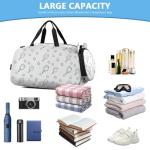 VIGTRO Pickleball Paddles Balls Kids Overnight Travel Duffel Bag Sport Gym Bag for Boys Girls with Shoe Compartment, Carry On Weekender Luggage Bag for Dance Swim Yoga