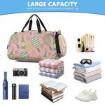 VIGTRO Pickleball Balls Bottles Flowers Kids Overnight Travel Duffel Bag Sport Gym Bag for Boys Girls with Shoe Compartment, Carry On Weekender Luggage Bag for Dance Swim Yoga