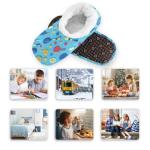 Boccsty Pickleball Colorful Cartoon Ball Boys Girls House Slippers Kids Toddler Home Shoes Winter Indoor Shoe S