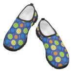 Vuriqeby Pickleball Lightweight Elastic Sneakers Casual Soft Walking Shoes for Boys Girls Breathable Versatile Camping Shoe for Skate US 13.5 Black Sole