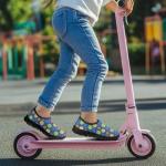 Vuriqeby Pickleball Lightweight Elastic Sneakers Casual Soft Walking Shoes for Boys Girls Breathable Versatile Camping Shoe for Skate US 13.5 Black Sole