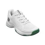 WILSON Rush Pro L Junior Tennis Shoe - White/Bosphorus, Size 12 US