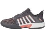 K-Swiss Women's Pickleball Supreme Shoe, Asphalt/White/Peach Amber, 9 M