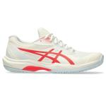 ASICS Women's Game FlyteFoam Pickleball Shoes, 8, Cream/Flash RED