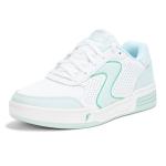 Skechers Women's Viper Court Classic Pickleball Sneaker, White/Blue, 11