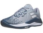 Babolat Men's Propulse Fury All Court Tennis Shoes (Grey/White, US Footwear Size System, Adult, Men, Numeric, Medium, 9)