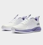 K-Swiss Women's Ultrashot Light Pickleball Tennis Shoe - Lightweight Court Shoes Lateral Movement Stable Support, White/Purple 8.5 M