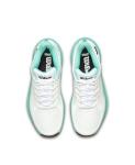 WILSON Hurakn Lite Women's Padel Shoe - White/Turquoise/Black, Size 10 US