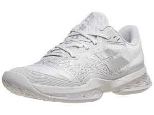 Babolat Women's Jet Mach 3 All Court Tennis Shoes, White/Grey (Women's US Size 7)
