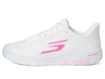 Skechers Womens Pickleball Viper Court Pro 2.0 Sneaker, White/Multi 9 Medium