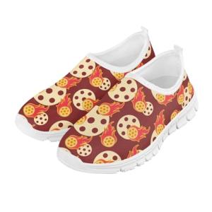 Cugasmaru Pickleball Shoes Boys Casual Shoes Fire Shoes for Kids Slip On Sneakers Size 2.5 Slip Resistant Running Shoes School Big Boys Comfort Casual Shoes