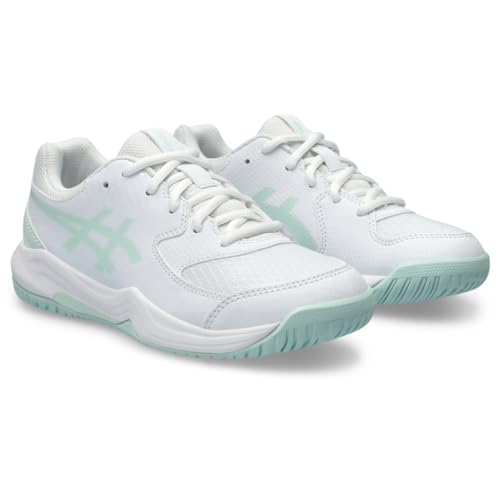 ASICS Gel-Dedicate 8 Pickleball Shoes, Men/Women, White/Pale Blue