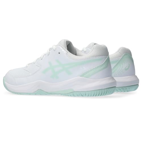 ASICS Gel-Dedicate 8 Pickleball Shoes, Men/Women, White/Pale Blue