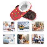 Boccsty Pickleball Green Rackets Yellow Balls Boys Girls House Slippers Kids Toddler Home Shoes Winter Indoor Shoe S