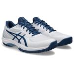 ASICS Men's Game FlyteFoam Pickleball Shoes, 10.5, White/Twilight Blue