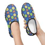 Ctsgobvahy Pickleball Pattern Boys Girls Sneakers, Children's EVA Sole Low-Top Elastic Skateboard Shoes Lightweight Classic Slip On Flats Sneakers, Size 11 to15