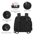 G4Free Pickleball Bag, Pickleball Backpack for Women Men, Tote Bag with Shoe Compartment & Waterproof Pocket,Black