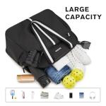 G4Free Pickleball Bag, Pickleball Backpack for Women Men, Tote Bag with Shoe Compartment & Waterproof Pocket,Black