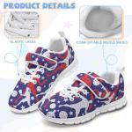 Ctsgobvahy Children's Skateboarding Shoes, Pickleball Toddlers Kids Non-Slip Sports Flat Shoes Boys Girls Lightweight Strap Sneakers for Hiking Jogging