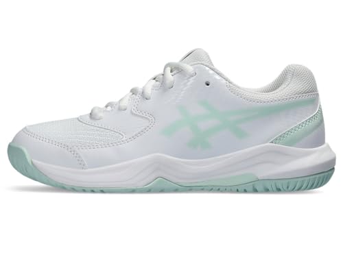 ASICS Gel-Dedicate 8 Pickleball Shoes, Men/Women, White/Pale Blue
