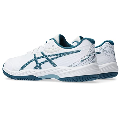 ASICS Gel-Game 9 Court Shoes, Unisex, White/Teal