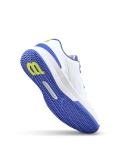 WILSON Intrigue Pro Women's Tennis Shoe - White/Amparo Blue/Safety Yellow, Size 8 US
