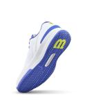 WILSON Intrigue Pro Women's Tennis Shoe - White/Amparo Blue/Safety Yellow, Size 8 US
