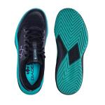 Diadem Court Flo Pickleball and Tennis Shoes | Ultra-Breathable, Lightweight Court Sneakers for Comfort & Performance, Non-Marking Outsole for Superior Traction, Black & Teal, US 7.5 Men/US 9.0 Woman