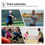 BKWHDAY Pickleball Shoes Men Tennis Court Sneakers Indoor Outdoor Breathable Athletic Sports Lightweight Non Slip White/Black