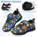GWDDCMGYH Toddler Boys Girls Slip On Sneakers Casual Pickleball Print Strap Sneakers Single Buckle Tennis Shoes Athletic Walking Shoes for Kids Running Sneaker