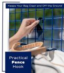 Net & Style Pickleball Bag Women Stylish Tote Large Capacity Paddle Holder Shoe Compartment Elegant Lightweight Design Durable Zipper Pockets Fence Hook White Navy Court Gym Travel Organizer