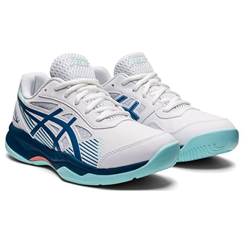 ASICS Gel-Game 8 Court Shoes, White/Light Indigo