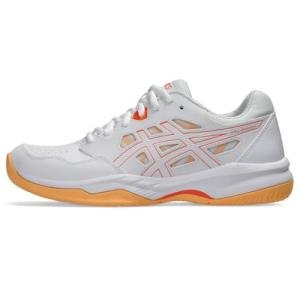 ASICS Women's Gel-RENMA Pickleball Shoes, 8, White/Vivid Coral