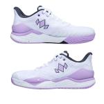Diadem Court Burst | Women's Pickleball & Tennis Shoes for Stability, Speed, Performance & Comfort, White and Purple, US Size M6 / W7.5