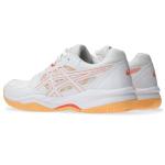 ASICS Women's Gel-RENMA Pickleball Shoes, 8, White/Vivid Coral