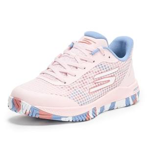 Skechers Women's Viper Court Pro Pickleball Sneaker, Light Pink, 9.5