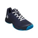 WILSON Rush Pro L Junior Tennis Shoe - Navy Blazer/White/Atomic Blue, Size 11 US
