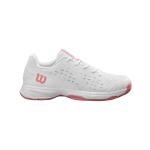 WILSON Rush Pro L Junior Tennis Shoe - White/Mauveglow, Size 11 US