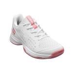 WILSON Rush Pro L Junior Tennis Shoe - White/Mauveglow, Size 11 US