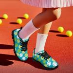 Funnydude Pickleball Print Girls Tennis Shoes Size 6 Big Kid Casual School Shoes Comfortable Footwear