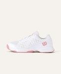 WILSON Rush Pro L Junior Tennis Shoe - White/Mauveglow, Size 11 US