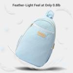 VELADAY Pickleball Bag for Women, Quilted Stylish Sling Bag, Adjustable Shoulder Strap, 2 Storage Compartment Holds Paddles, Balls,Shoes, Blue