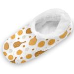 Gredecor Girls Boys Slippers Brown Pickleball Paddle Balls Household Shoes Warm Indoor Home House Slipper for Kids, 12-13.5