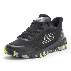 Skechers Men's Viper Court Pro Pickleball Sneaker, Black, 10